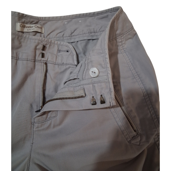 EUC Vintage Coldwater Creek City Fit Sz. 8 Gray Zippered Front Pocket Pants - Picture 8 of 11